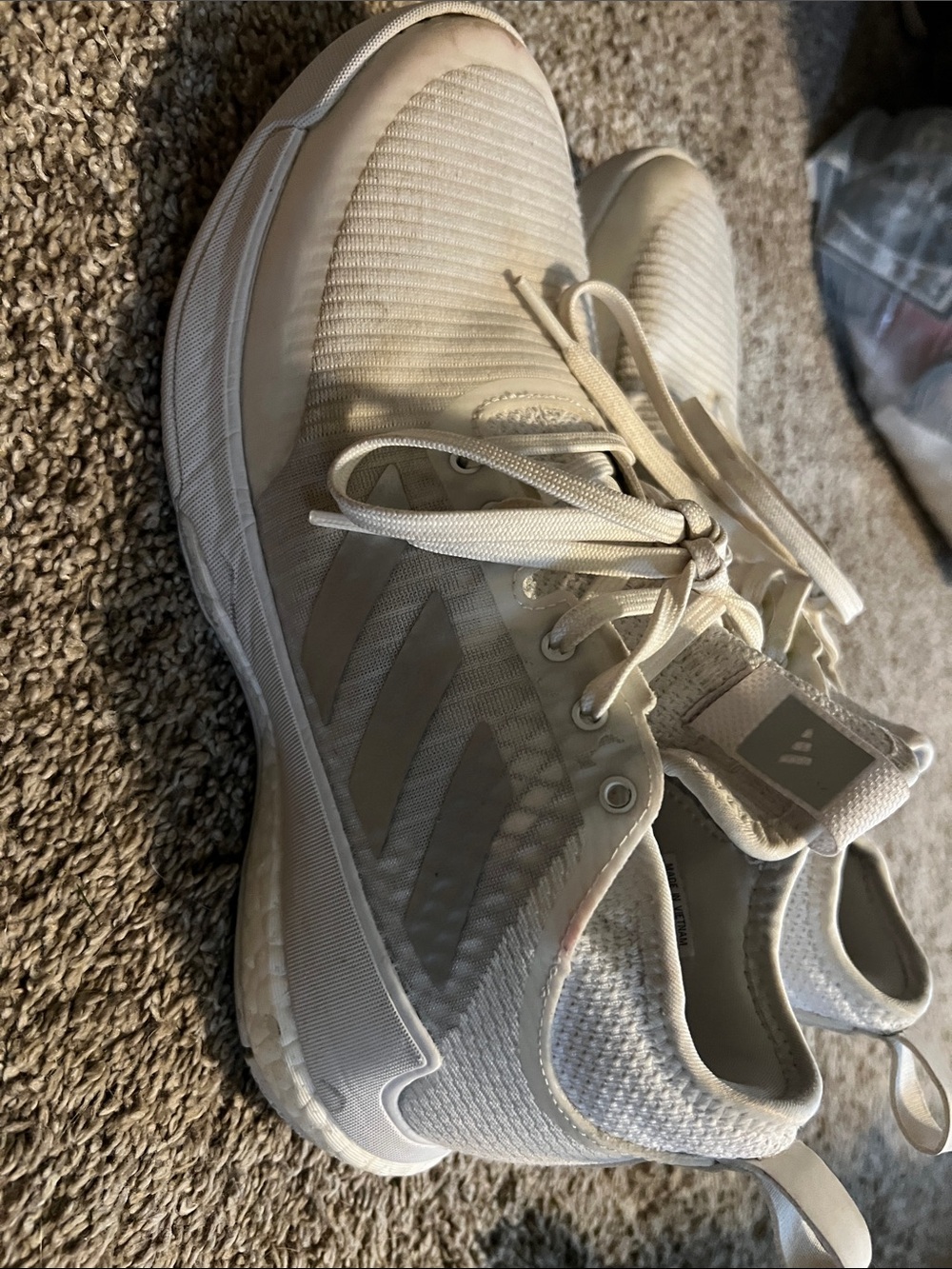 adidas Women's Cream/Off-White Lightweight Sneakers